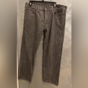 LEVIS 569 STYLE BLACK DENIM JEANS 34x32